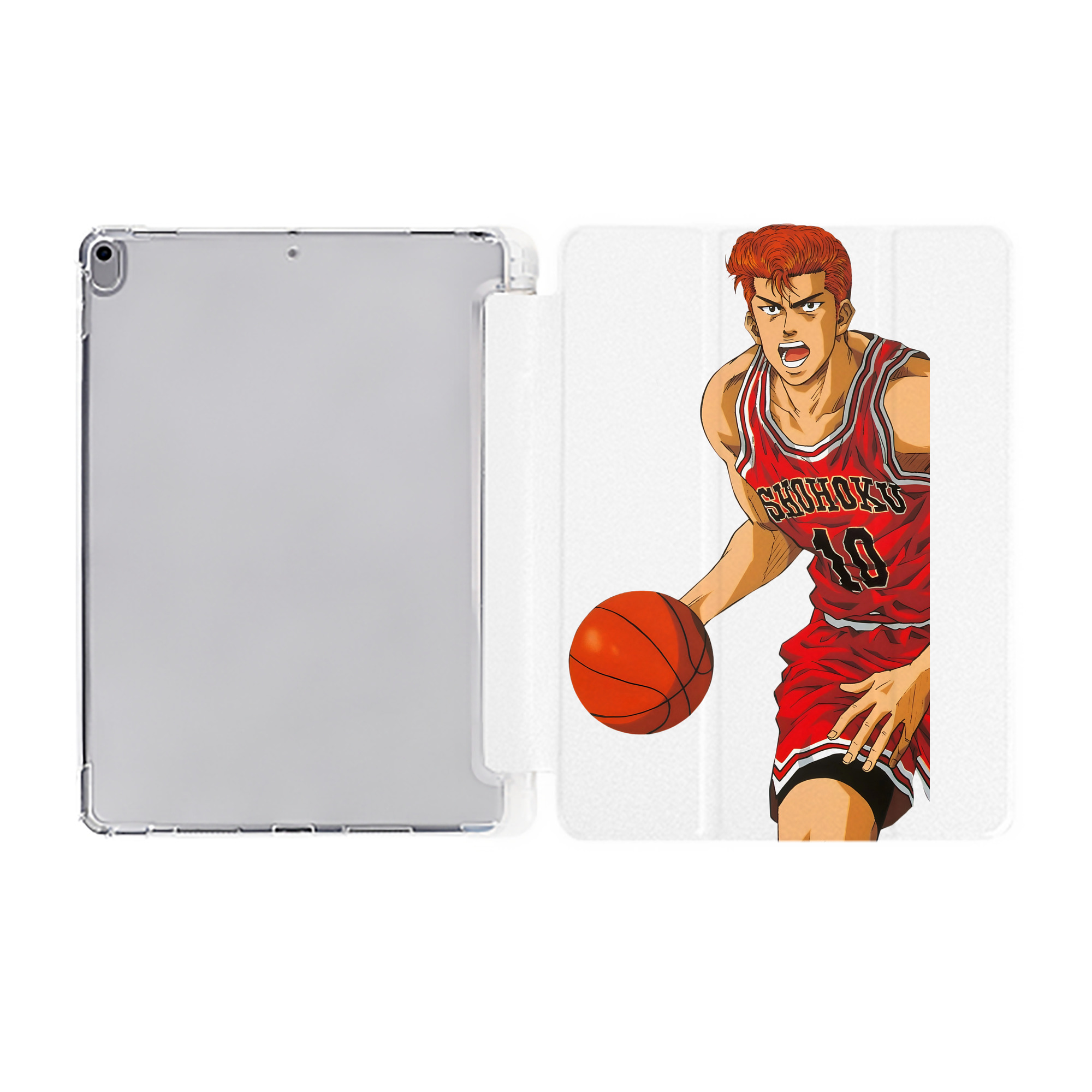 （画像用） SLAM DUNK／スラムダンク IPad ケース ペン収納付き 三つ折りスタンド PUレザー×シリコン 対応機種9.5/10.5/10.9インチ